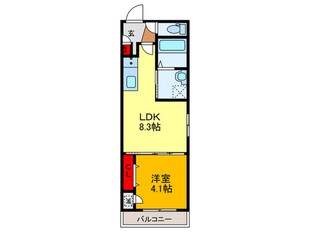 Ｆ ａｓｅｃｉａ Ａｍｅｎｉｔｅの物件間取画像